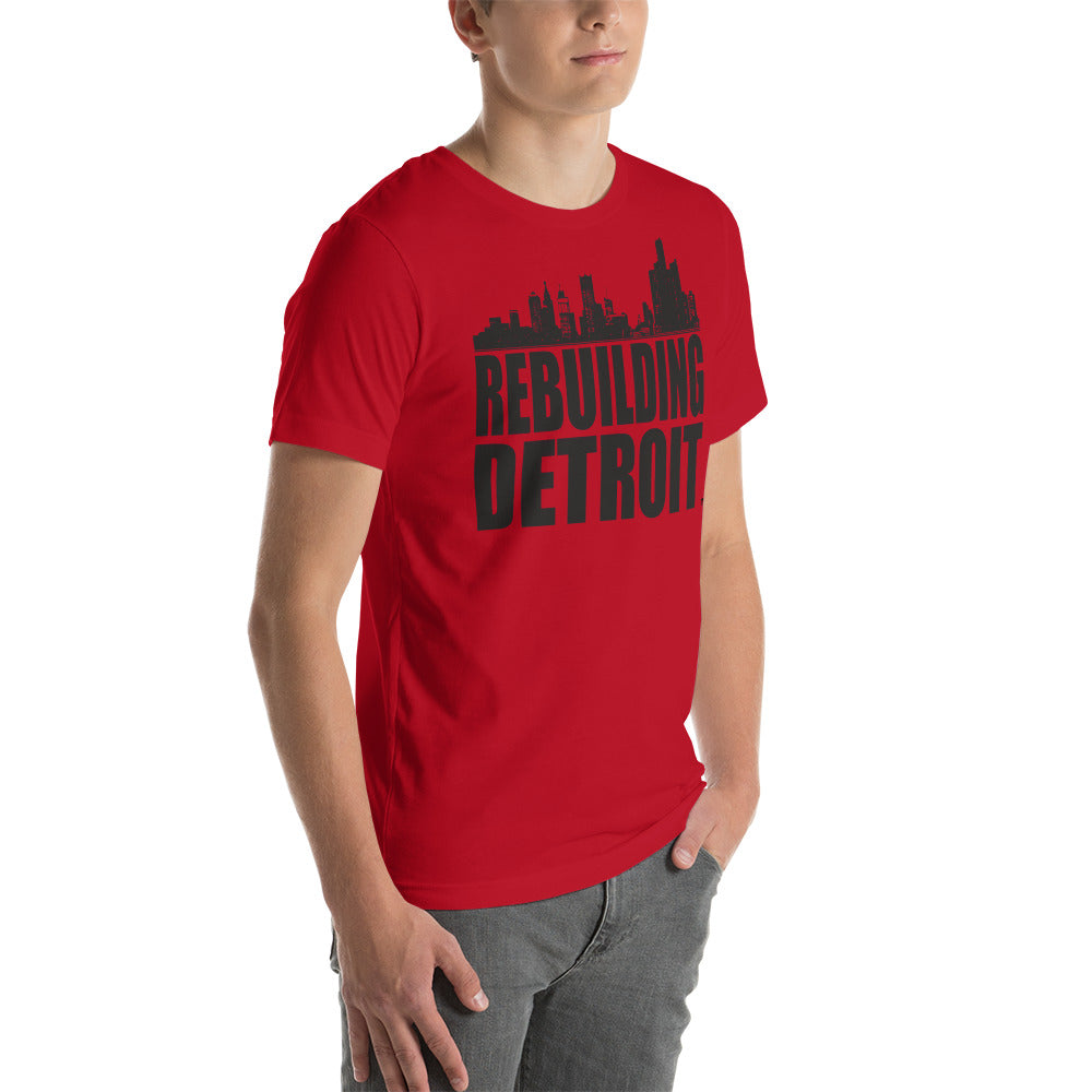 State of Michigan Rebuilding Since 1957 Detroit Mi Det 313 T-Shirt